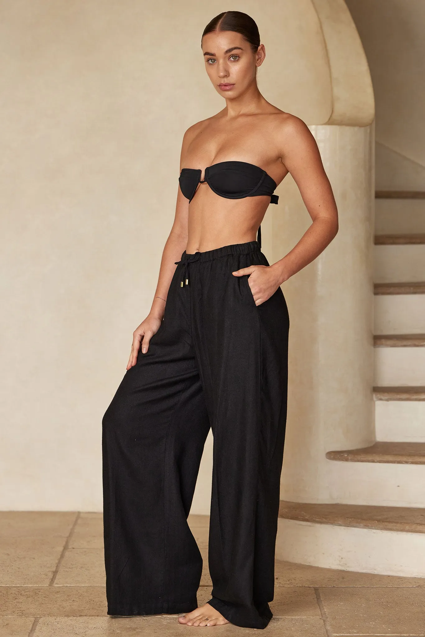 Tuscany Pant - Black Monday Swimwear