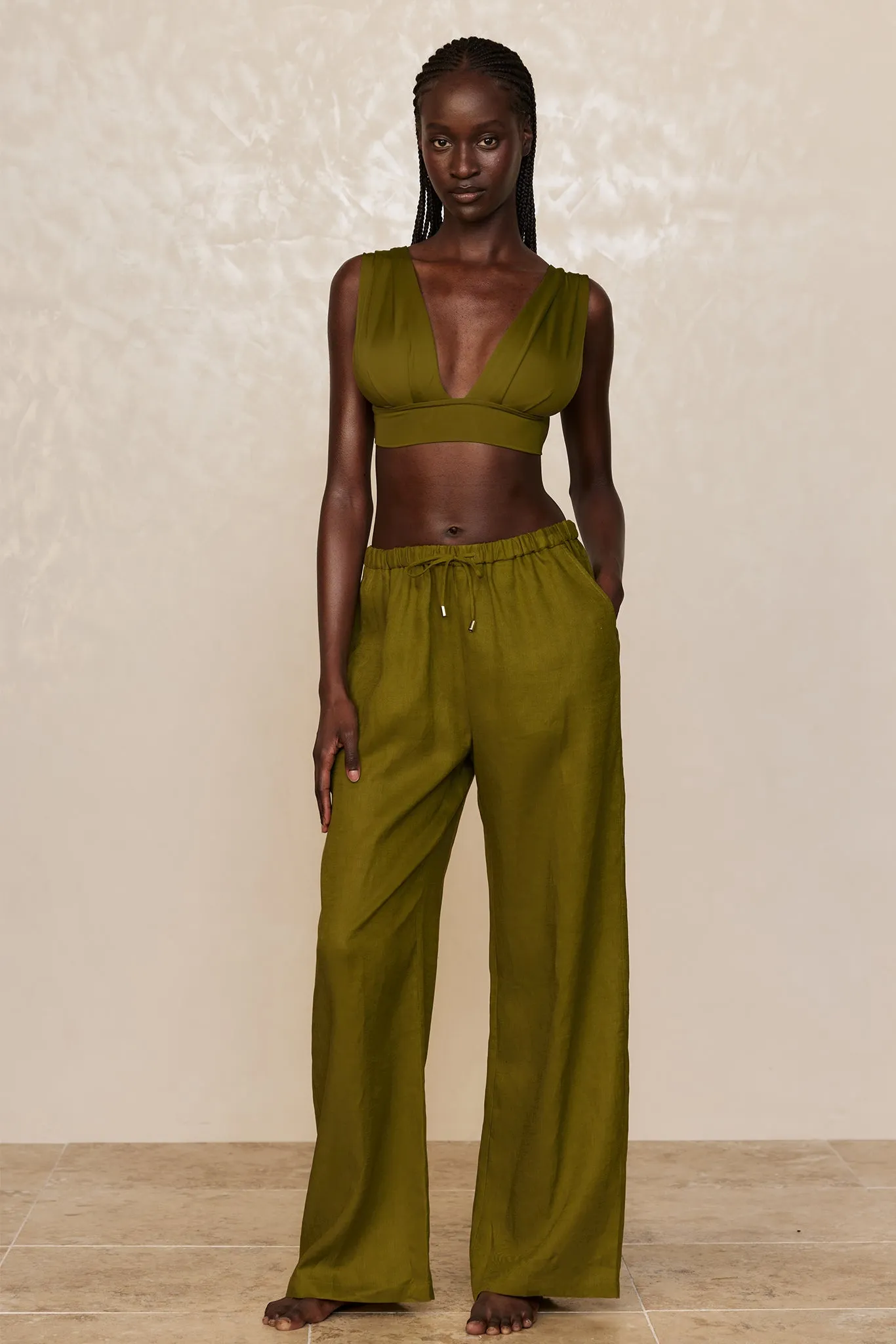 Tuscany Pant - Olive Monday Swimwear