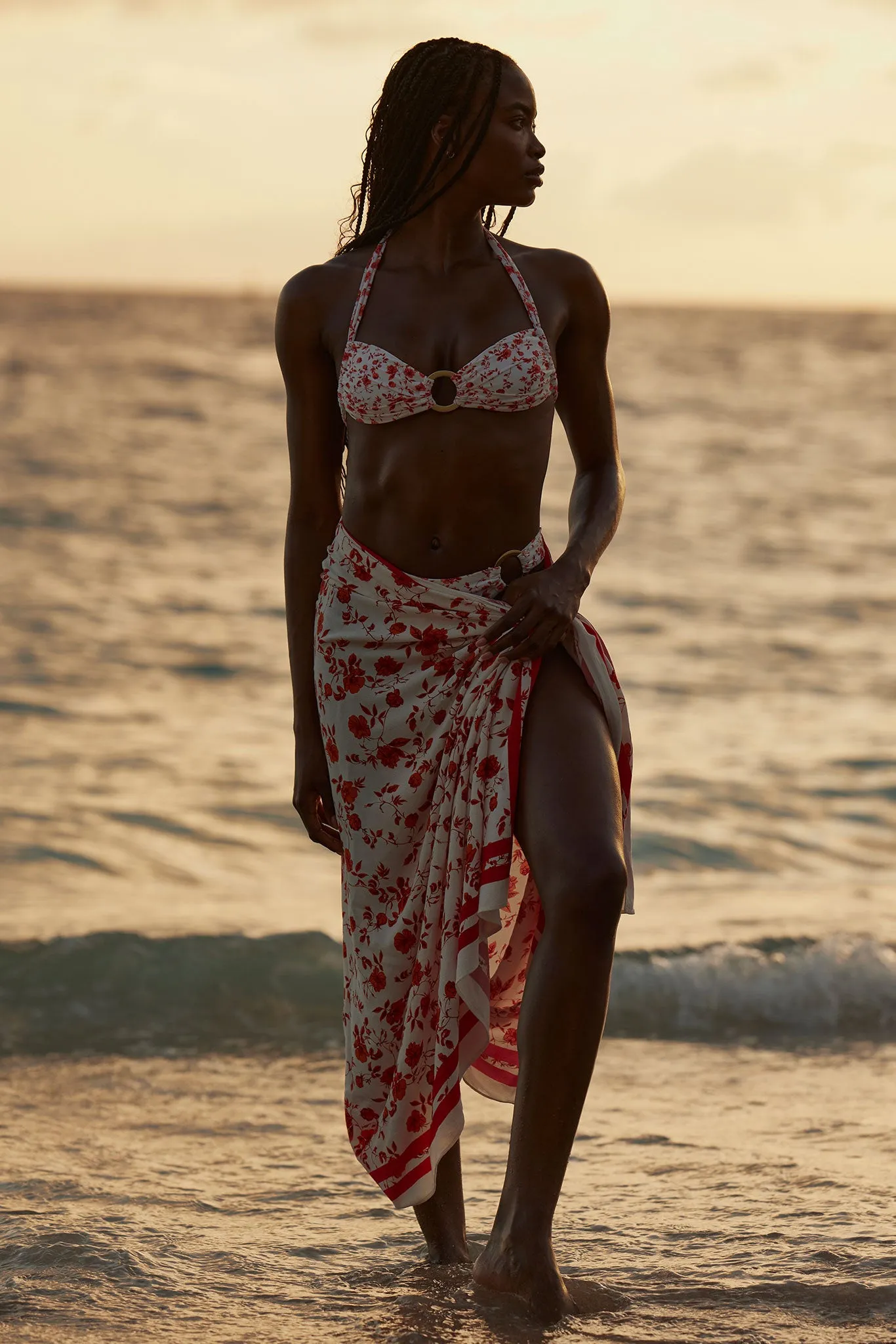 Via Marina Piccola Sarong - Sunrise Floral Monday Swimwear
