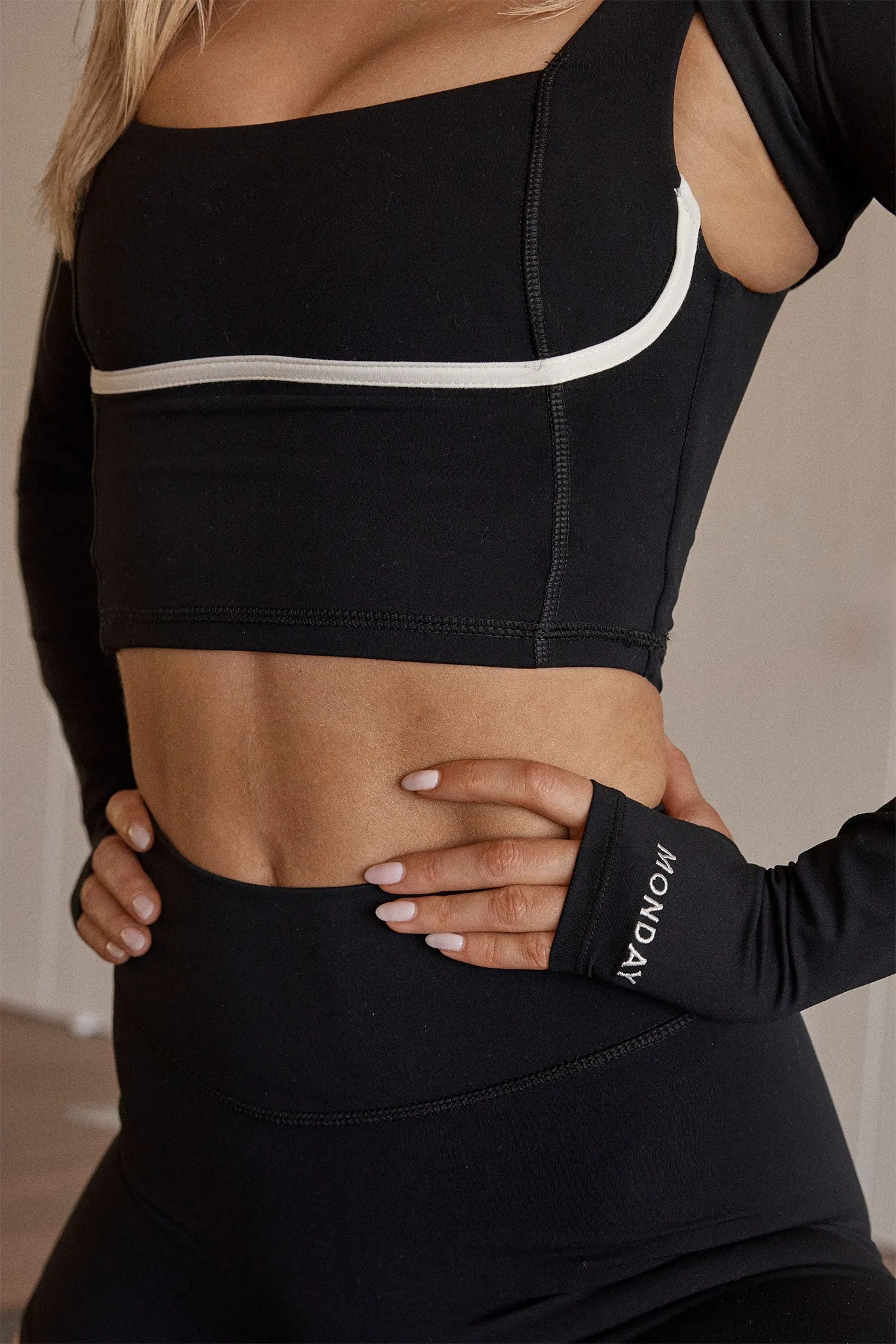 Zion Tank - Black/Ivory Monday Swimwear