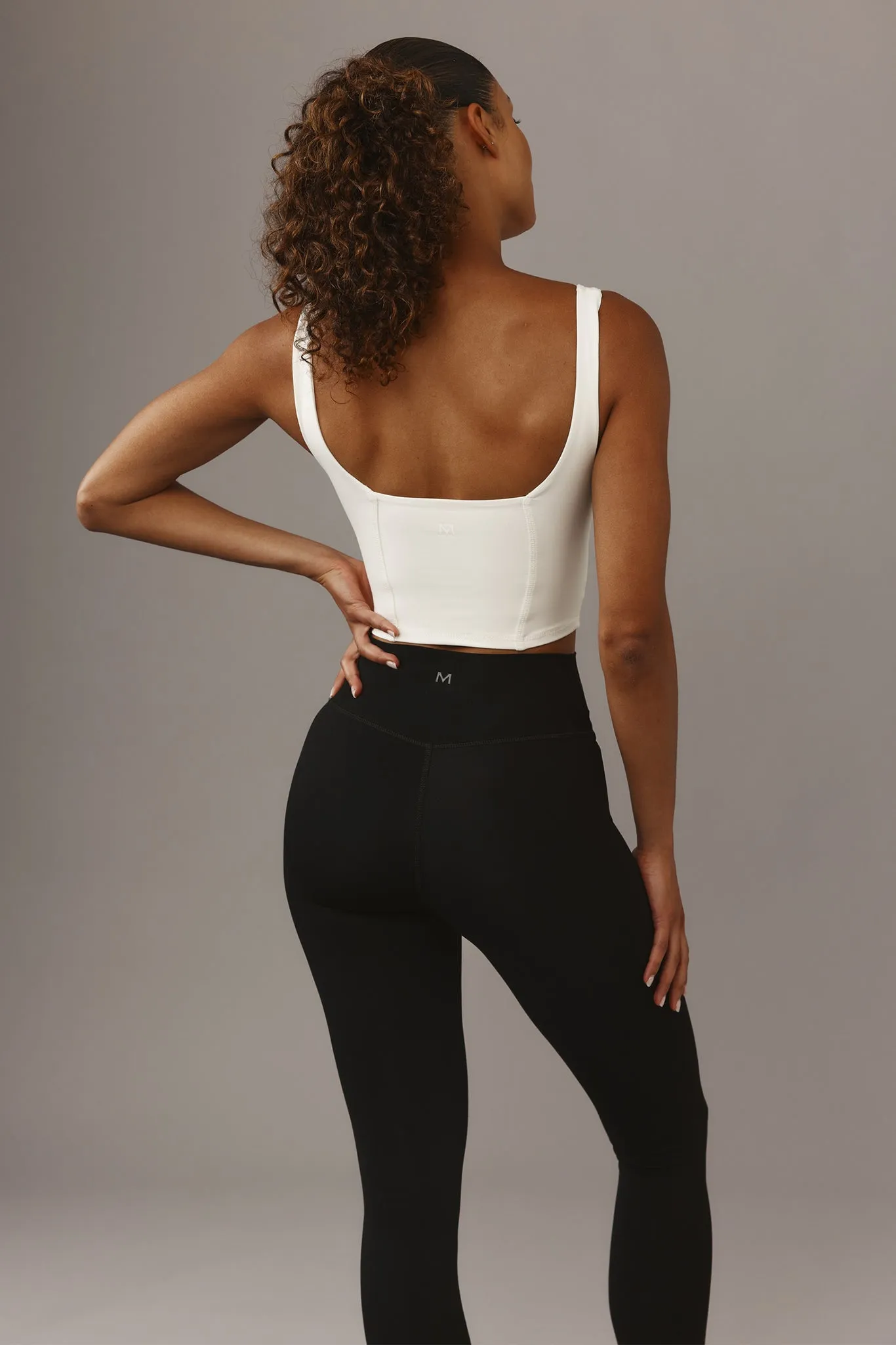 Zion Tank - Ivory/Black Monday Swimwear