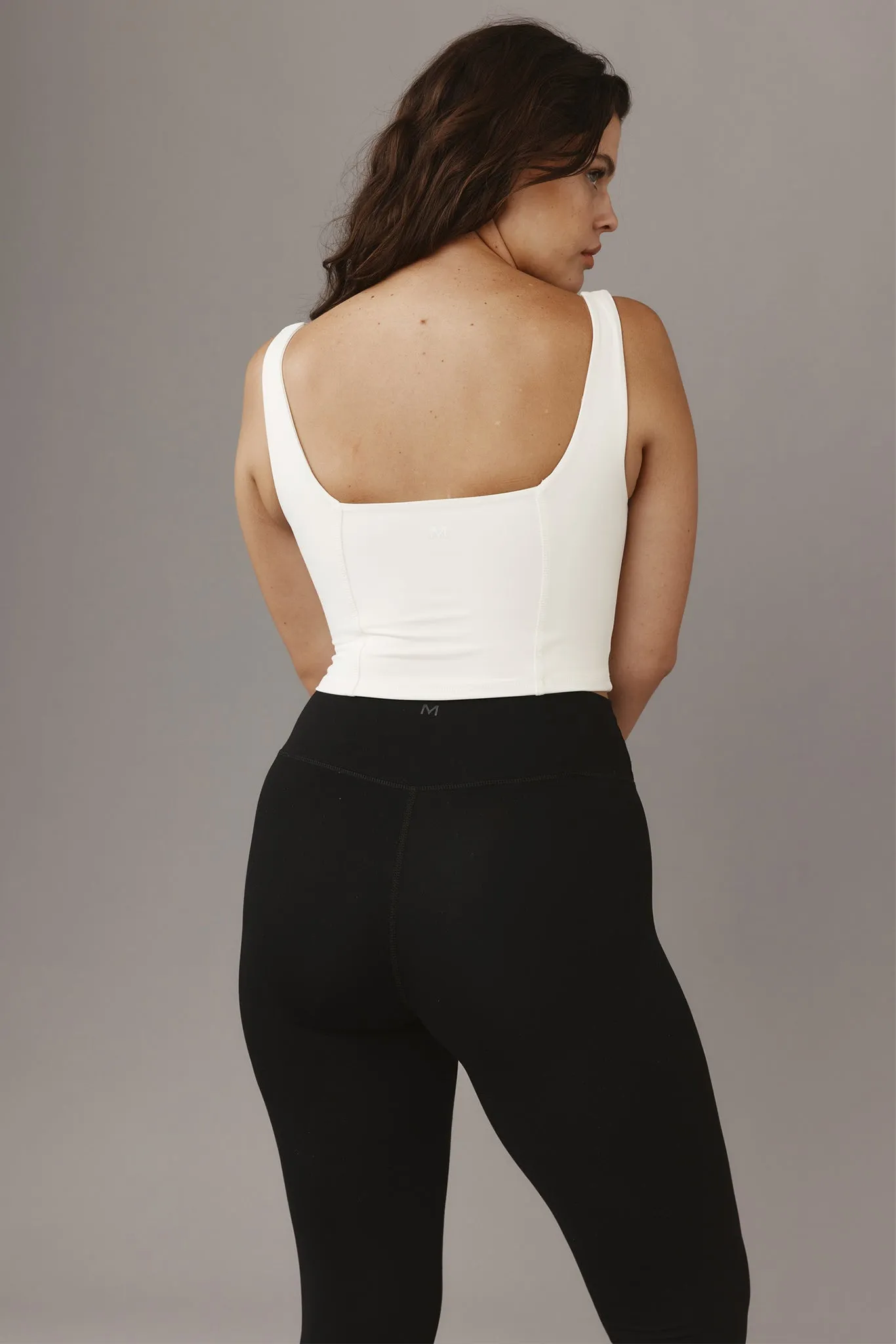 Zion Tank - Ivory/Black Monday Swimwear