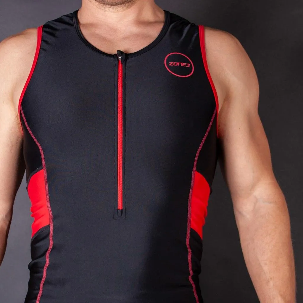 Zone 3 Activate Men's Triathlon Suit (Black/Red)