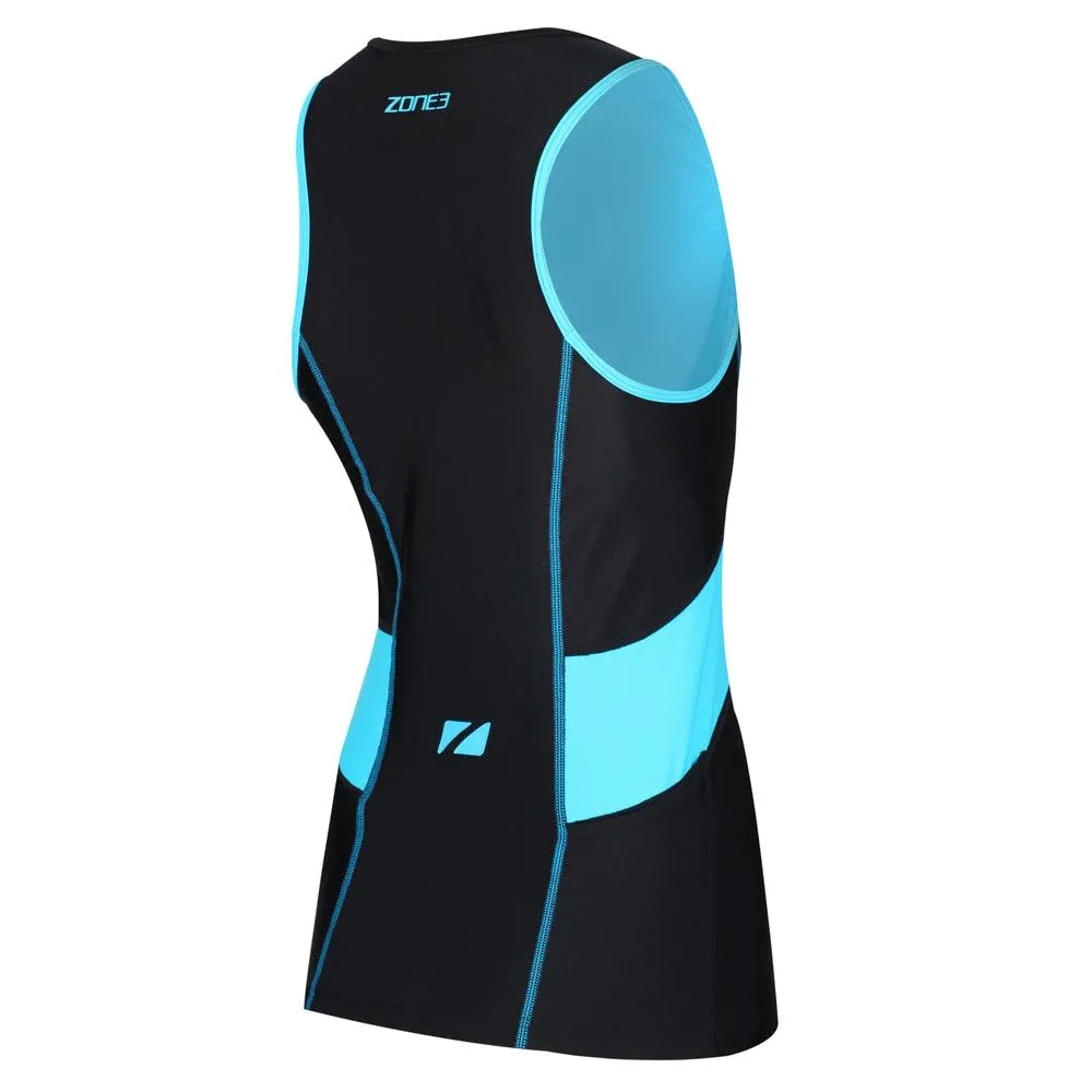 Zone 3 Activate Women's Triathlon Top (Black/Turquoise)